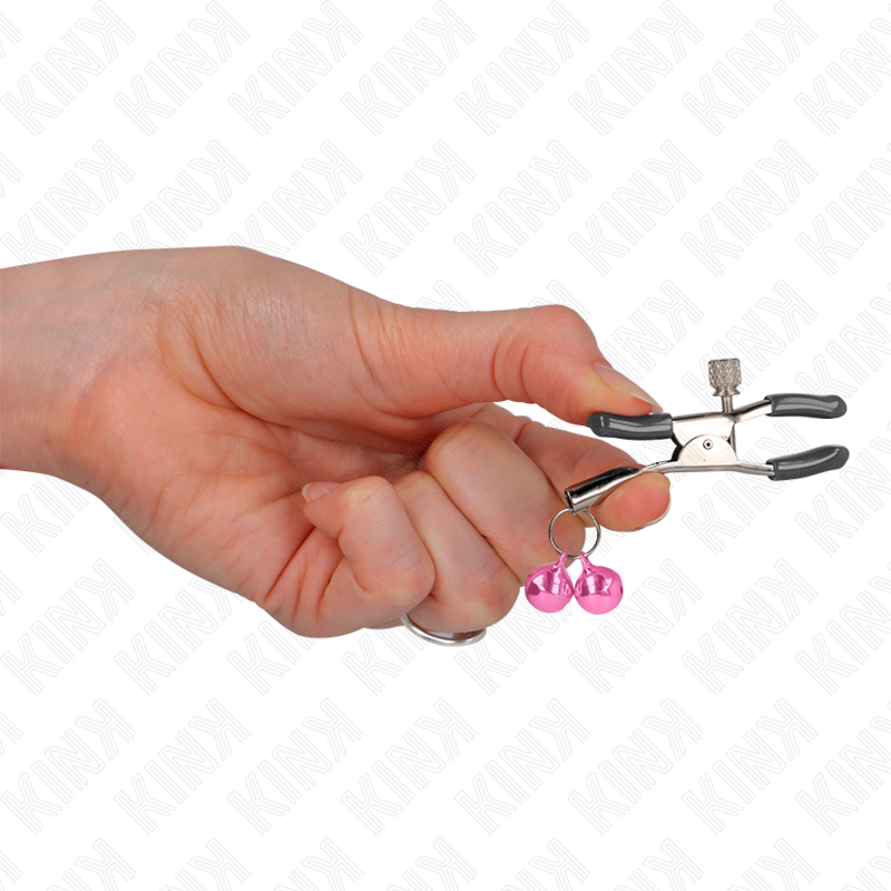 KINK - DUBBELE BEL TEPELKLEM ROZE 6 CM