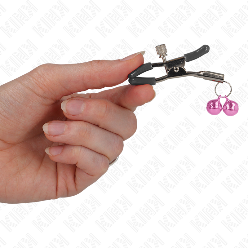 KINK - DUBBELE BEL TEPELKLEM ROZE 6 CM