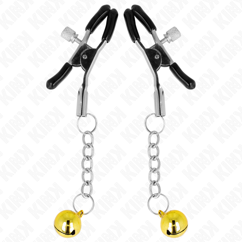 KINK - GOUDEN JINGLE BELL HANGER TEPELKLEMMEN 6 CM
