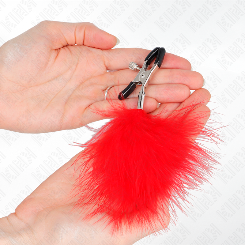 KINK - VEERKLEM ROOD 7 CM