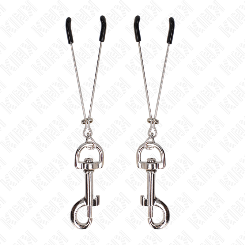 KINK - DUNNE HAAK TEPELKLEM ZILVER 7 CM