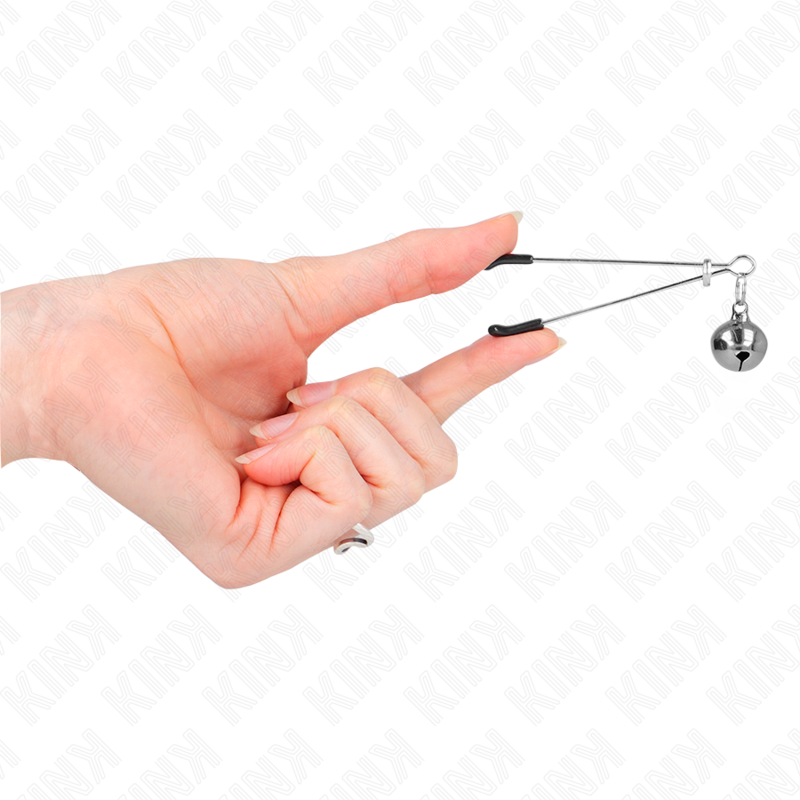KINK - DUNNE BEL TEPELKLEMMEN ZILVER 7 CM