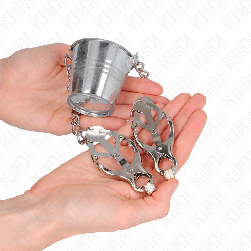 KINK - TEPELKLEMMEN MET EMMER ZILVER