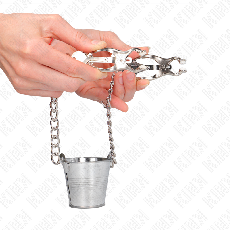 KINK - TEPELKLEMMEN MET EMMER ZILVER