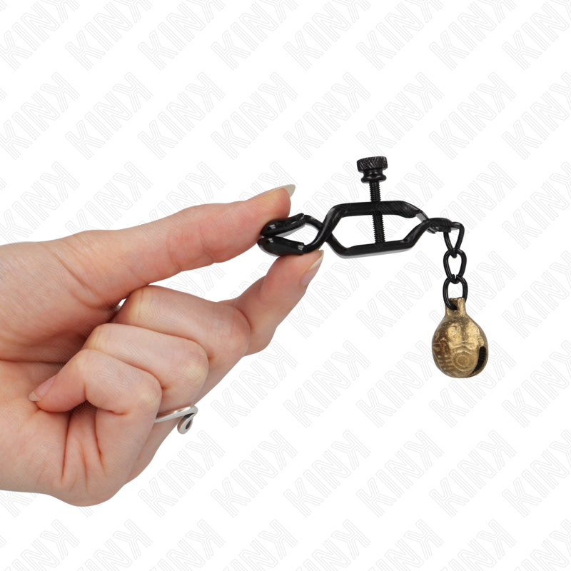 KINK - BELL JAW STYLE TEPELKLEMMEN ZWART 7 CM