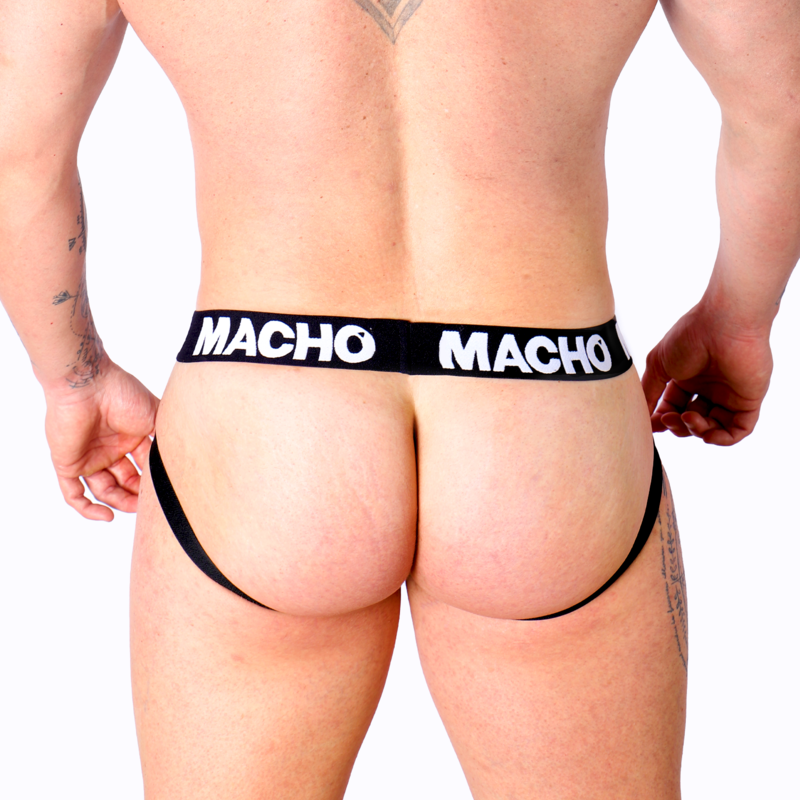 MACHO - MX25NC JOCKTAIL ZWART LEER XL