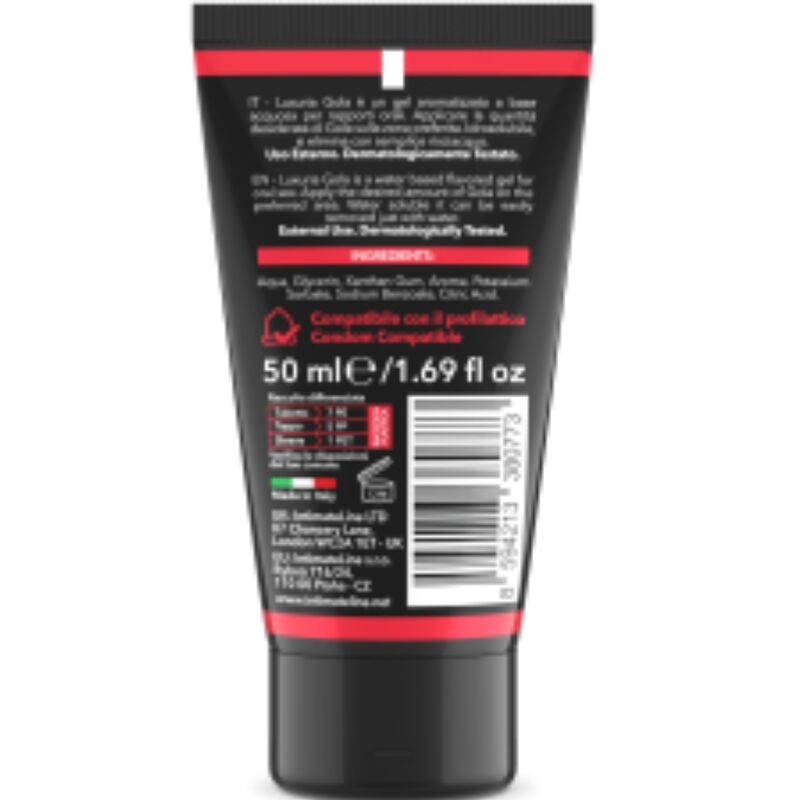 INTIMATELINE LUXURIA - ORALE SEX GEL AARDBEISMAAK 50 ML