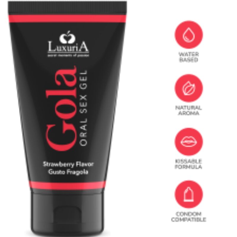 INTIMATELINE LUXURIA - ORALE SEX GEL AARDBEISMAAK 50 ML