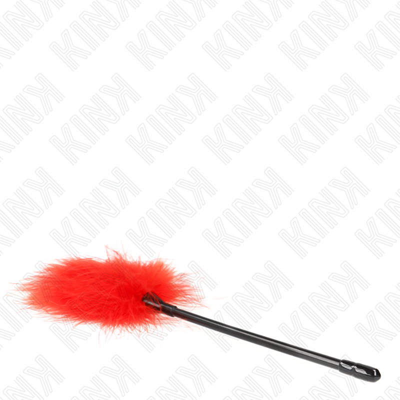 KINK - RED TICKLE FEATHERS FOR THE BONDAGE SET 27 CM