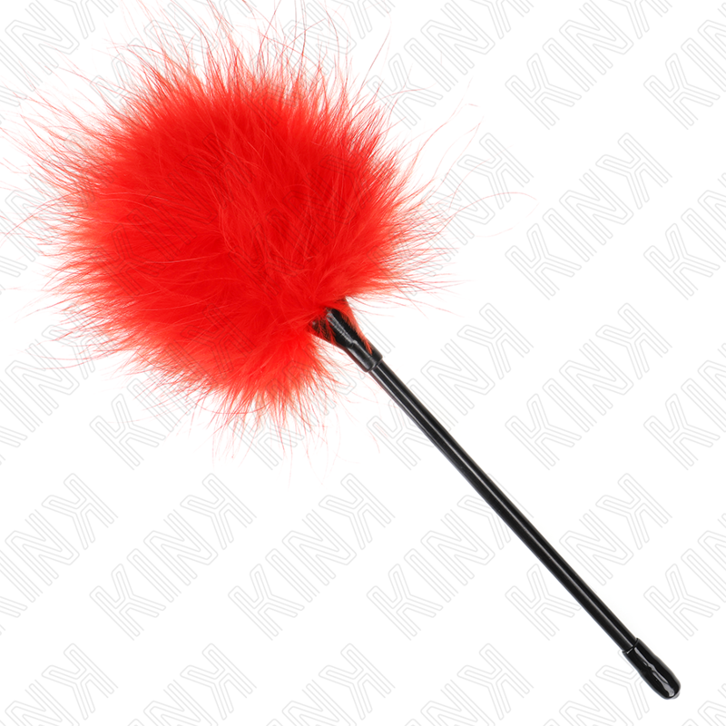 KINK - PLUMES ROUGES À CHATOUILLER POUR LE BONDAGE 27 CM