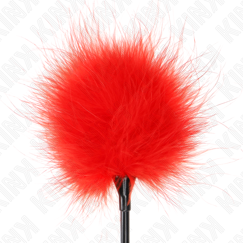 KINK - RED TICKLE FEATHERS FOR THE BONDAGE SET 27 CM