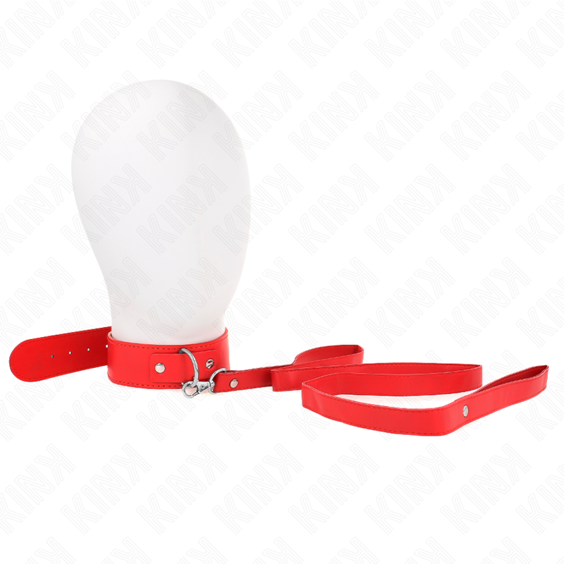 KINK - KETTING MET RIEM 116 CM ROJO BAND VERSTELBAAR 32-50 CM X 8 CM