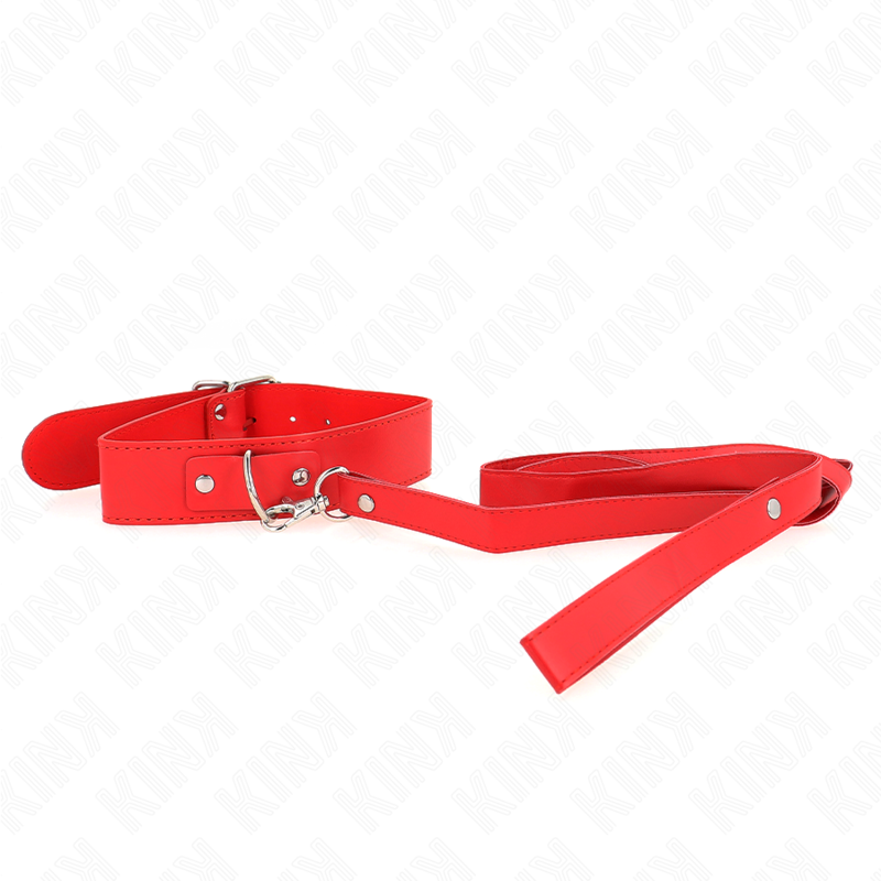 KINK - KETTING MET RIEM 116 CM ROJO BAND VERSTELBAAR 32-50 CM X 8 CM
