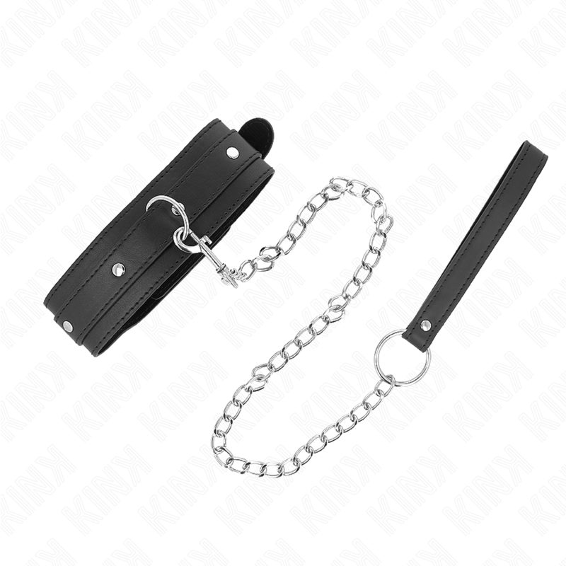 KINK - KETTING MET LEIBAND 65 CM 1 RING VERSTELBAAR 38-49 CM X 5 CM