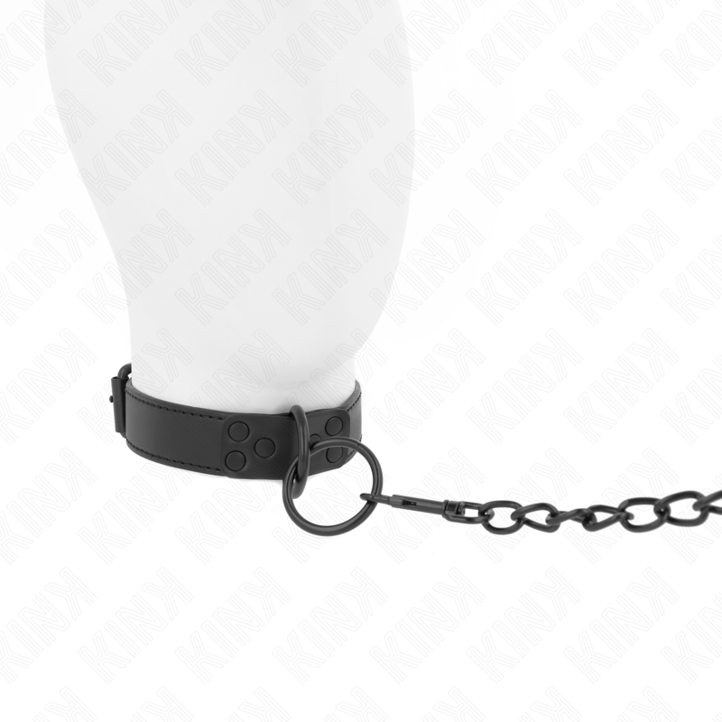 KINK - COLLIER AVEC LAISSE FONCÉE 65 CM RÉGLABLE 37-54 CM X 3 CM
