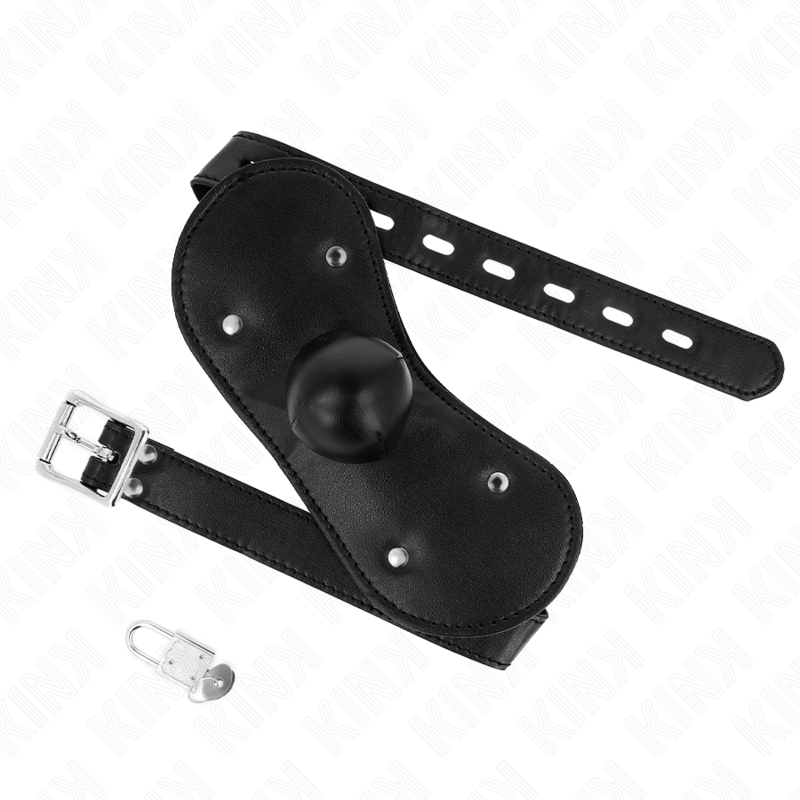 KINK - BALL GAG MONDMASKER MET VERSTELBAAR SLOT 42-60 CM