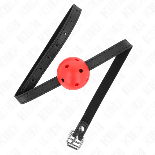 KINK - SIMPLICITY RED RESPIRANT BALLGAG 4,5 CM 62 x 1,5 CM