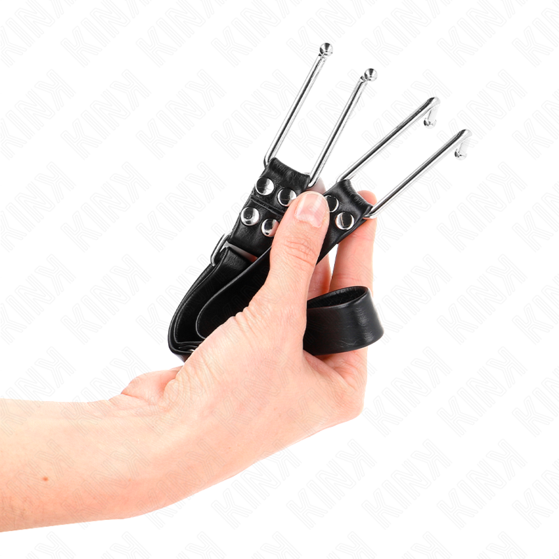 KINK - BÂILLON À CROCHET MÉTALLIQUE RÉGLABLE 36-52 CM