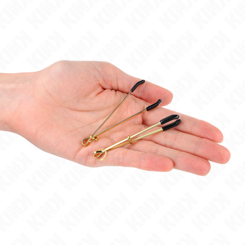 KINK - DUNNE TEPELKLEMMEN GOUD 7 CM