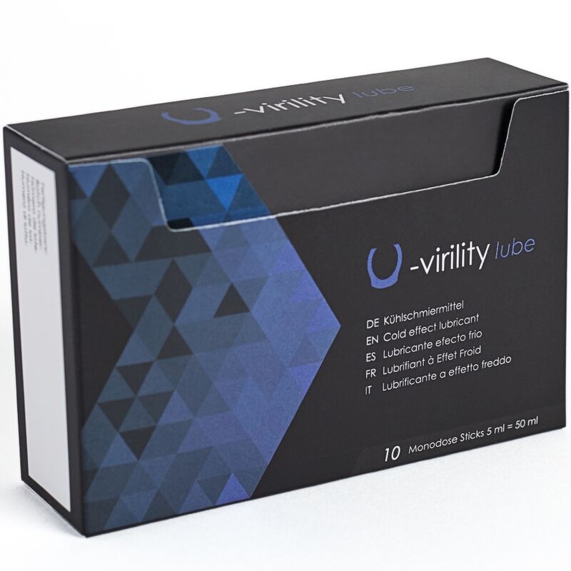 500 COSMETICA - U-VIRILITY LUBE GLIJMIDDEL MET KOUD EFFECT 10 X 5 ML