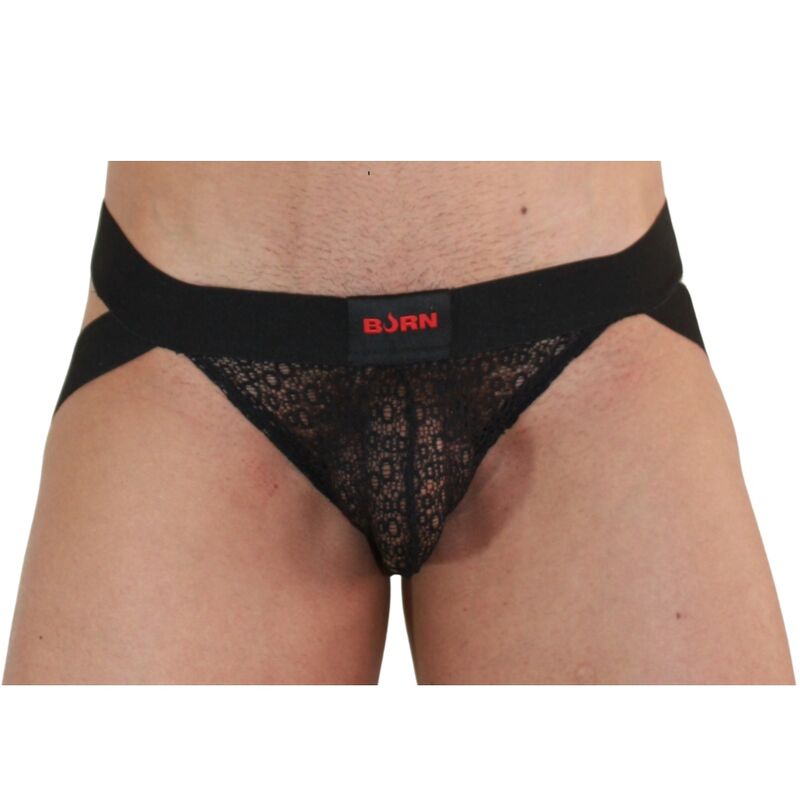 BURN - 005 JOCK LINGERIE ZWART XL
