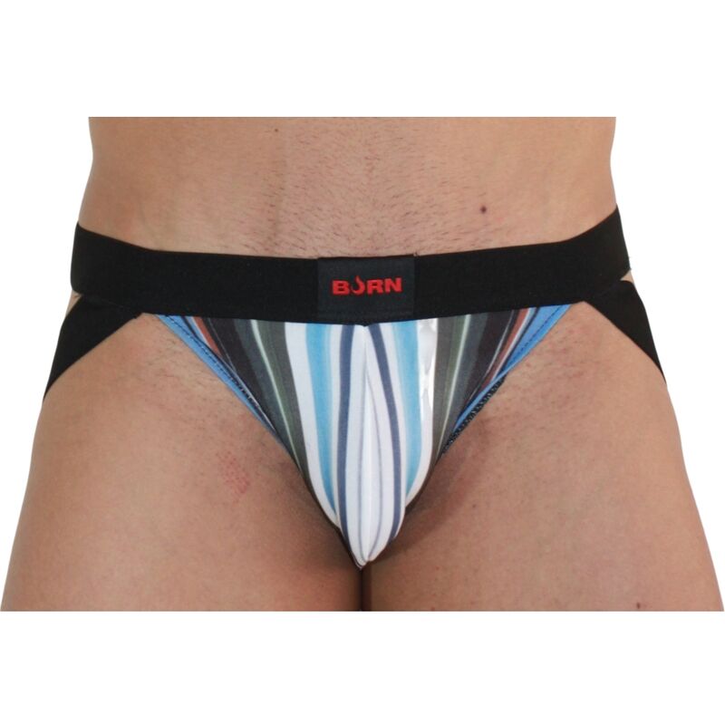 BURN - 009 JOCK MULTI-COLORED / BLACK XL