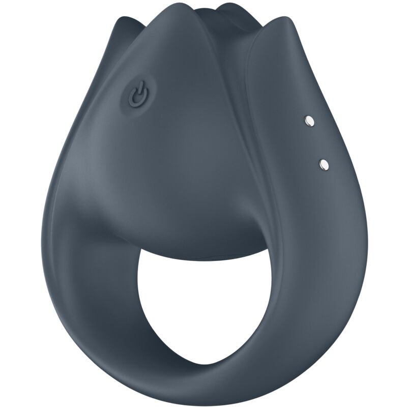 SATISFYER - PERFECTE PAAR 2 MULTIVIBRATOR 2 IN 1 PENIS RING EN VINGER STIMULATOR GRIJS
