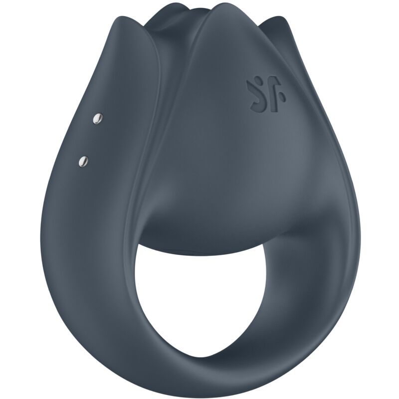 SATISFYER - PERFECTE PAAR 2 MULTIVIBRATOR 2 IN 1 PENIS RING EN VINGER STIMULATOR GRIJS