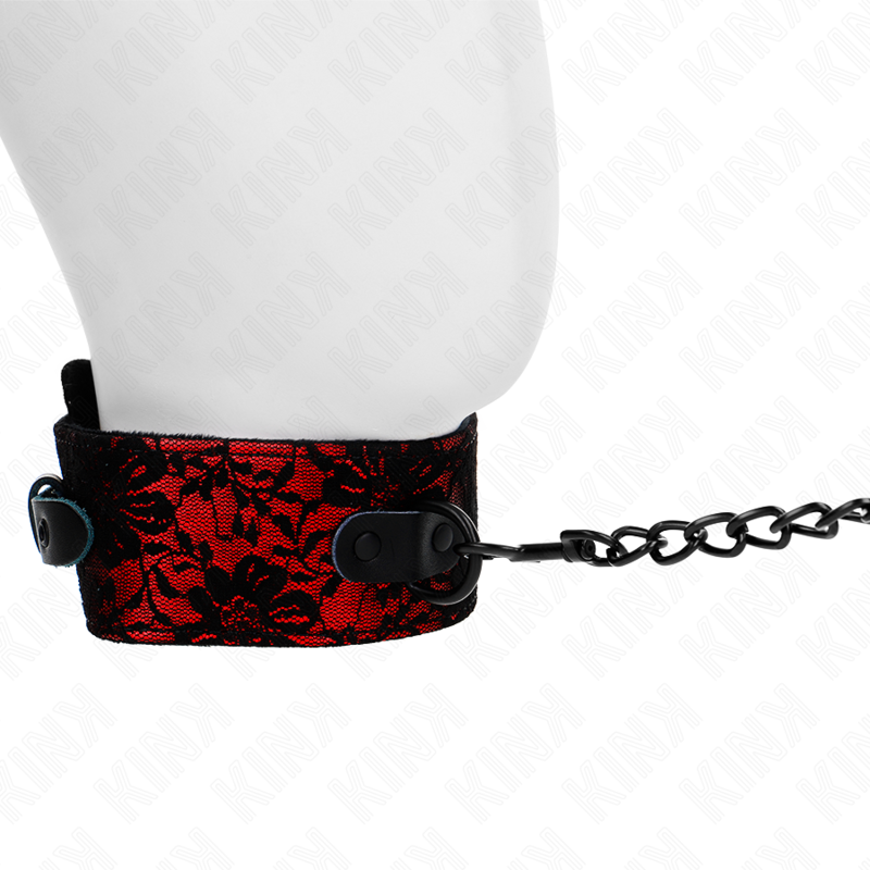 KINK - LACE CHAIN ​​WITH BELT WITH GENUINE LEATHER BELT 105 CM / 44 X 5.5 CM