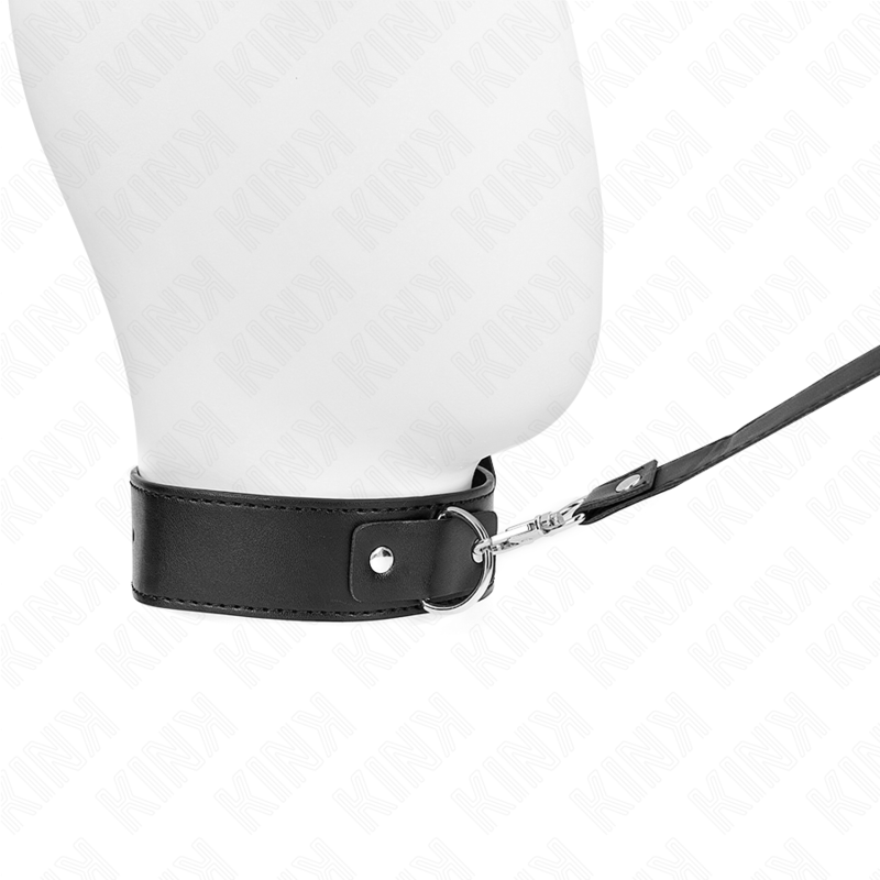 KINK - COLLIER AVEC CEINTURE 116 CM NOIR SANGLE RÉGLABLE 32-50 CM X 8 CM