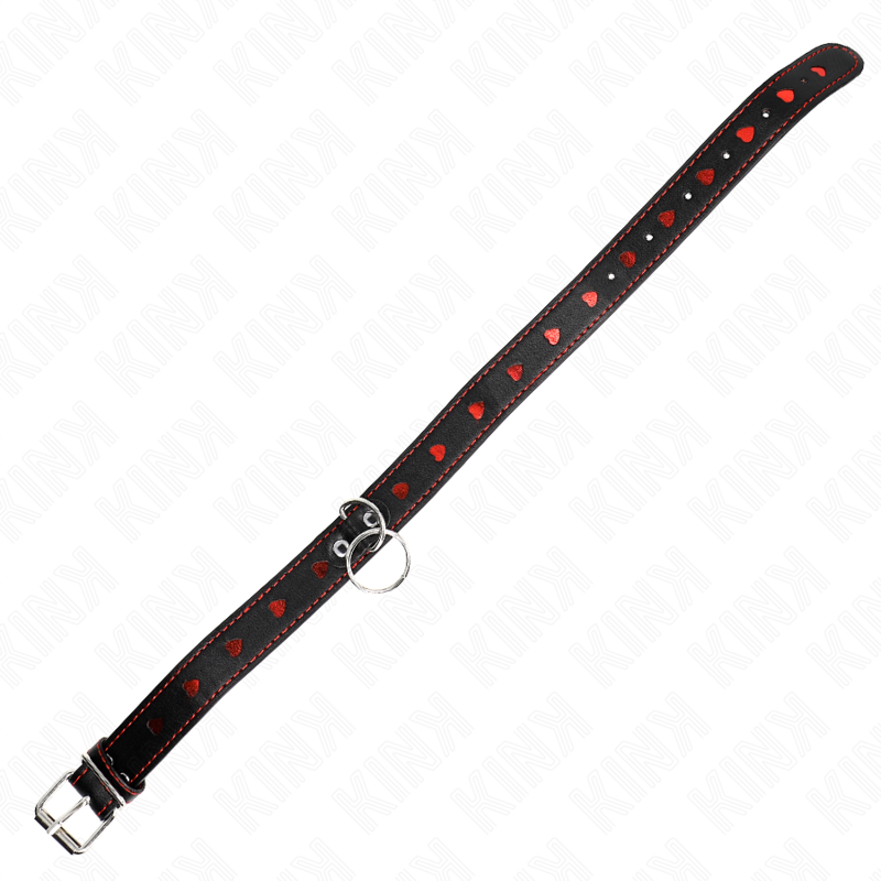 KINK - KETTING MET LINT 65 CM HARTDETAILS 52,5 X 2,5 CM