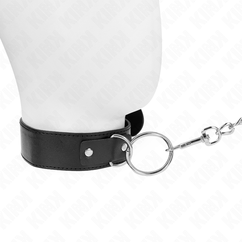 KINK - BASISMODEL HALSBAND MET LIJN MODEL 4 VERSTELBAAR 36-43 CM