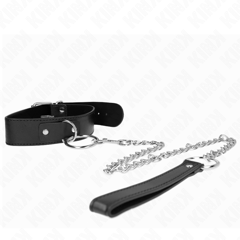 KINK - BASISMODEL HALSBAND MET LIJN MODEL 4 VERSTELBAAR 36-43 CM