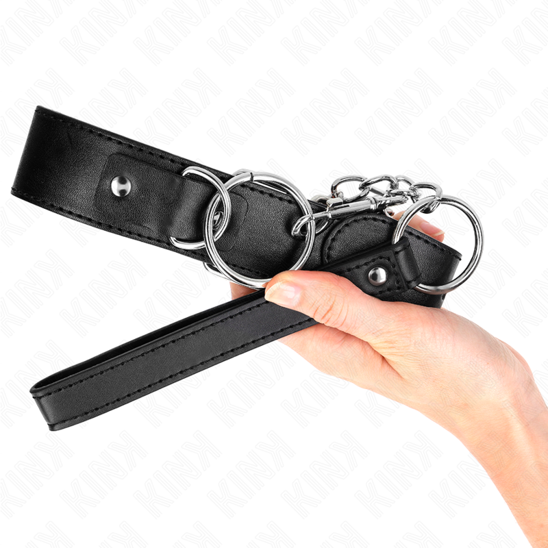 KINK - BASISMODEL HALSBAND MET LIJN MODEL 4 VERSTELBAAR 36-43 CM
