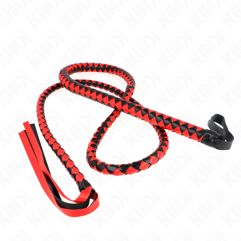 KINK - FOUET SERPENT LONG ROUGE 210 CM