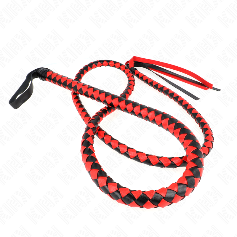 KINK - FOUET SERPENT LONG ROUGE 210 CM