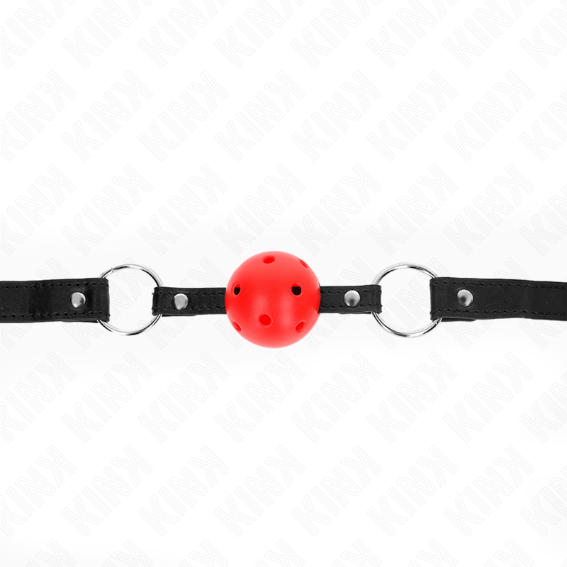 KINK - HOL, HARD, RODE BAL, 4,5 CM, KNEVEL, MODEL 1, 63,5 X 2 CM