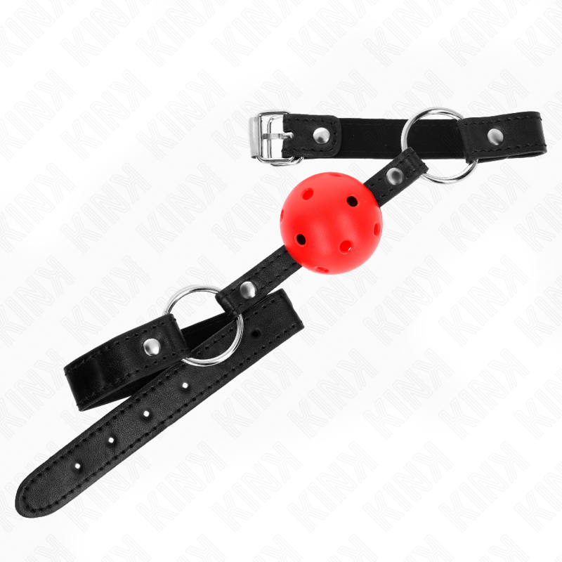 KINK - HOL, HARD, RODE BAL, 4,5 CM, KNEVEL, MODEL 1, 63,5 X 2 CM