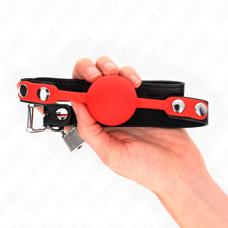 KINK - SILICONEN BAL 4 CM KNEVEL MET SLOT 60 x 2 CM