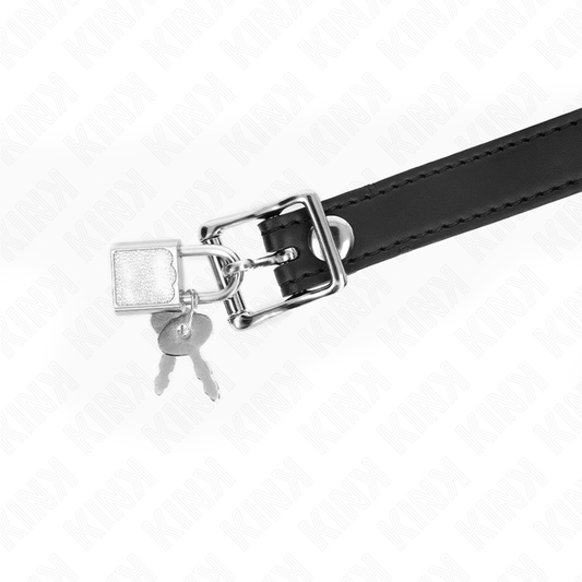 KINK - MODÈLE 1 BÂILLON À BOULE EN SILICONE 4 CM AVEC VERROUILLAGE 60 x 2 CM