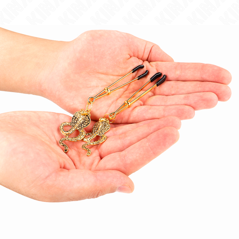 KINK - PINCES À TÉTONS PENDANTES COBRA 6 CM