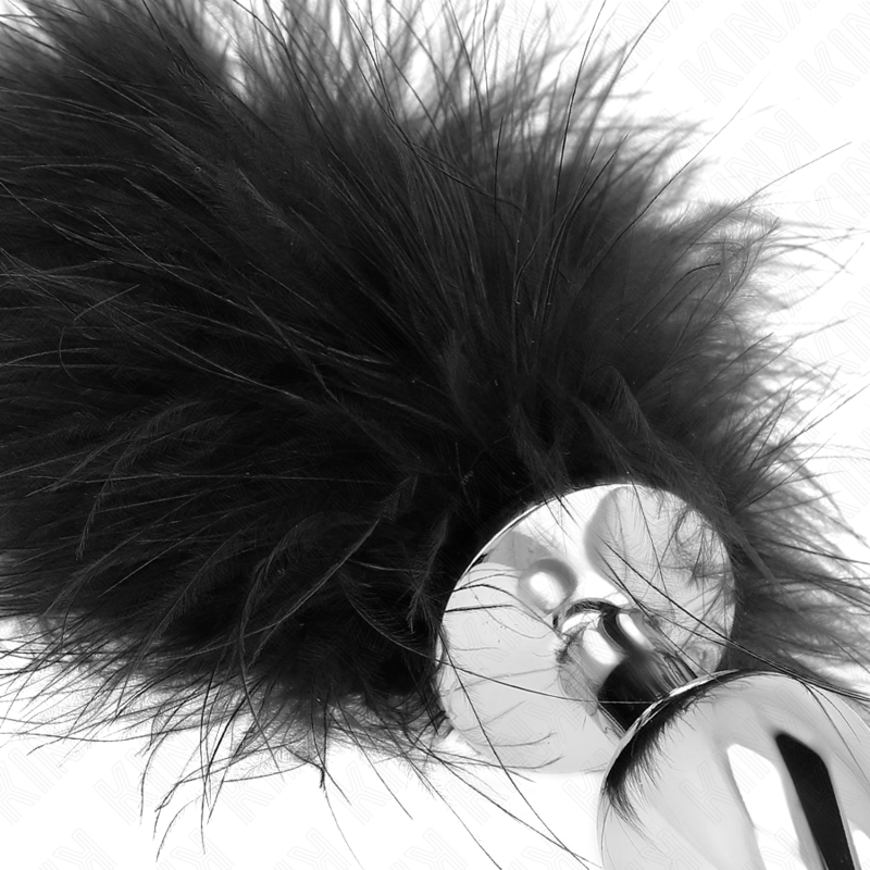 KINK - RVS ANALE PLUG 11 x 7 CM MET VEER 11 CM