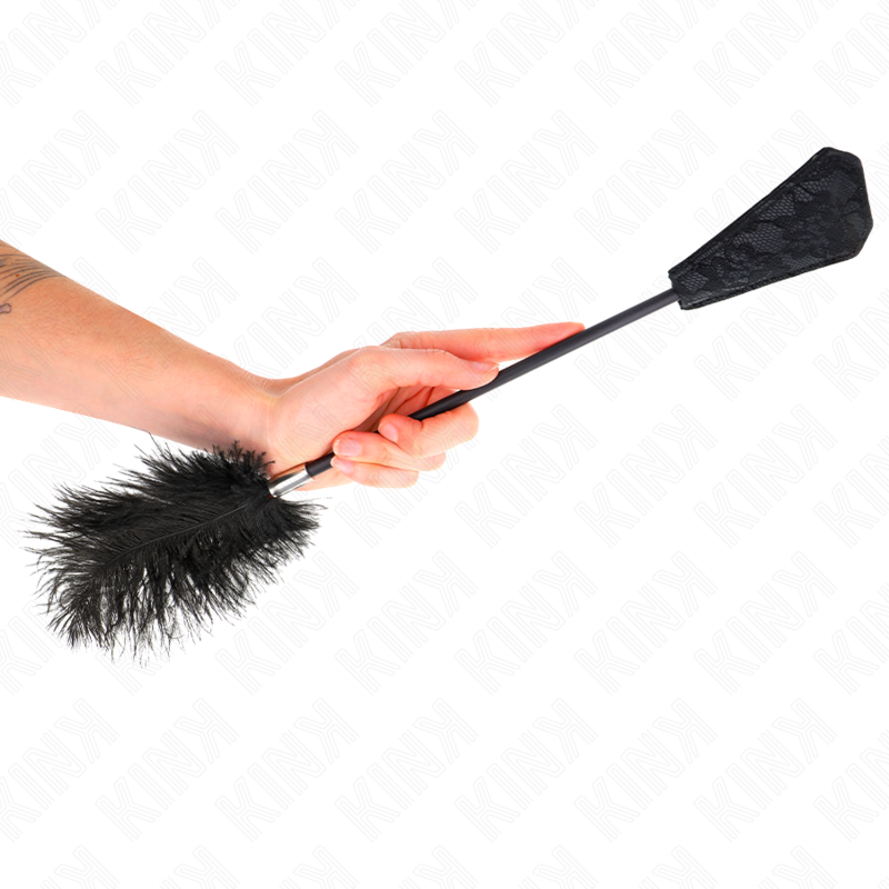 KINK - OSTRICH FEATHERS FOR TICKLING WITH LACE PALETTE 56 CM