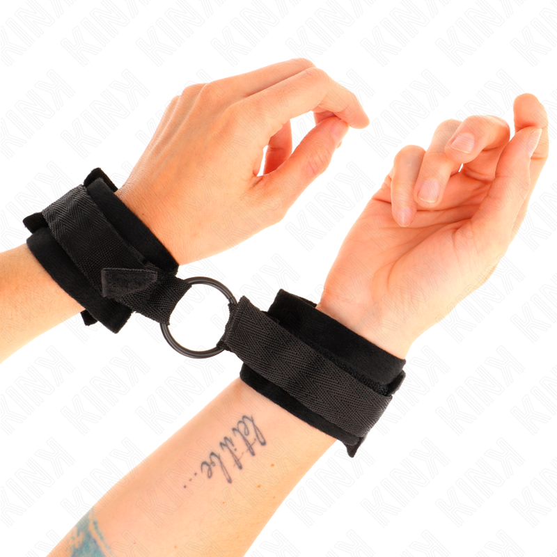 KINK - BEGINNER BONT HANDBOEIEN 25 CM MET O-RING 4 CM ZWART VERSTELBAAR 15-25 CM