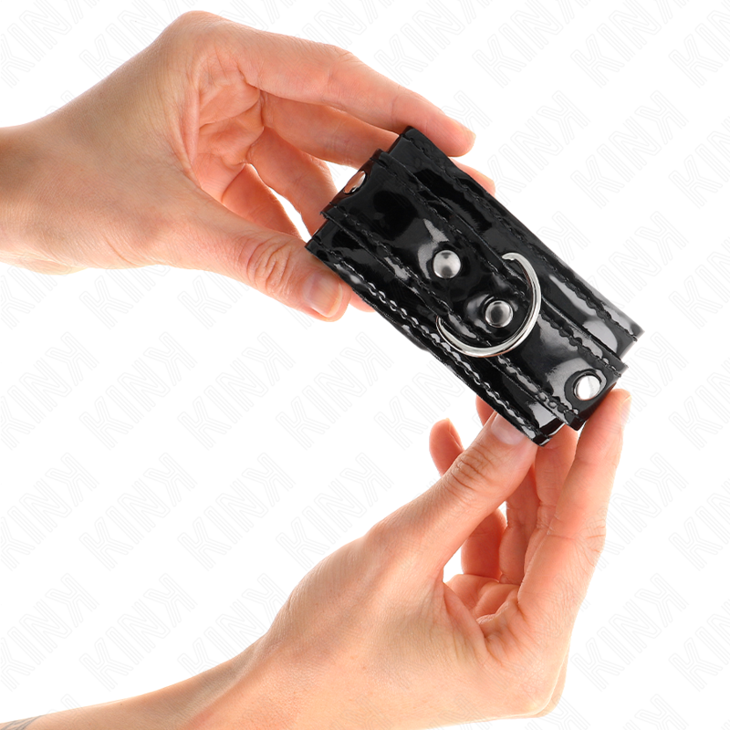 KINK - MENOTTES EN NÉOPRÈNE BRILLANT RÉGLABLES 17-24 CM X 4,5 CM