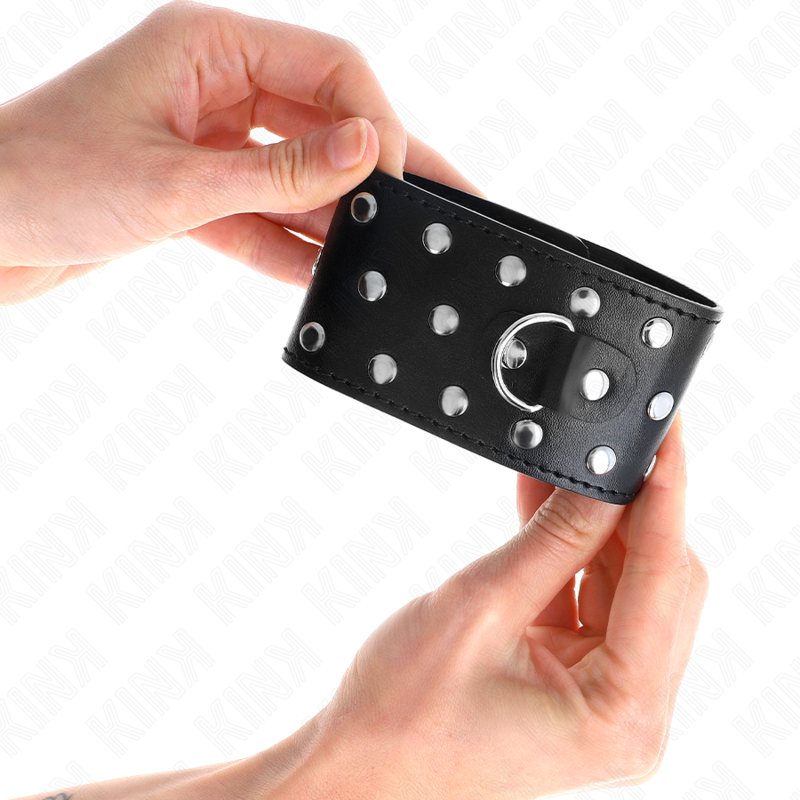 KINK - POIGNETS PUNK RÉGLABLES 19-24 CM X 5,5 CM