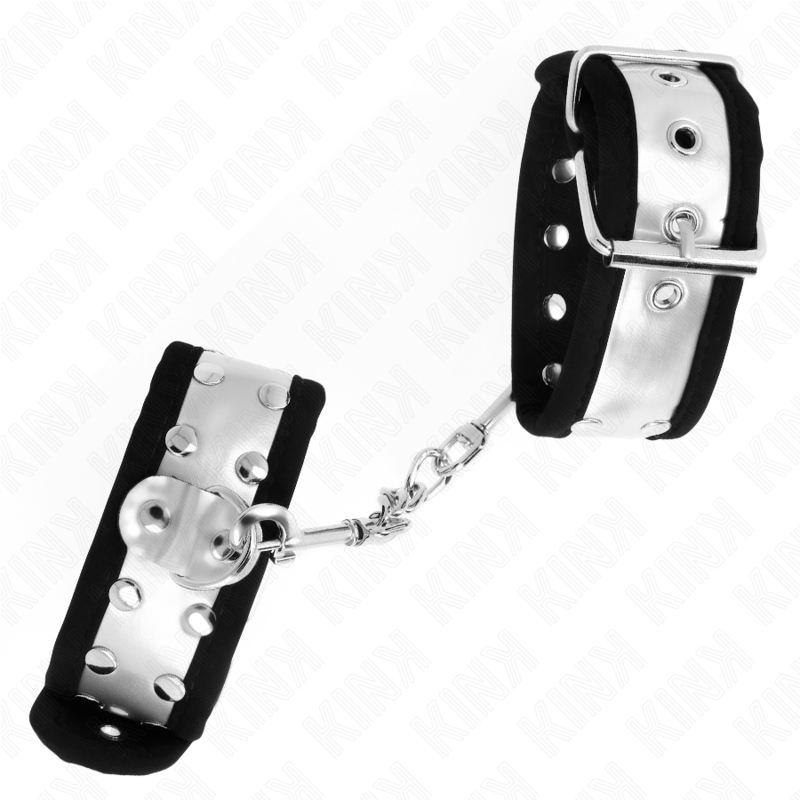 KINK - BRACELET FIN NOIR/ARGENT 30 X 4 CM