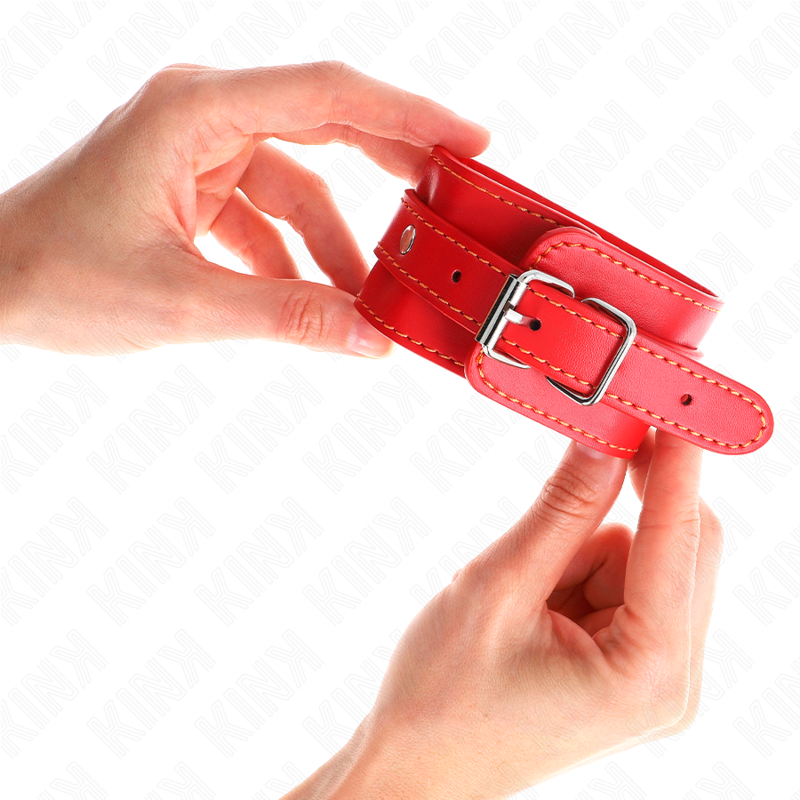 KINK - POIGNETS FINS ROUGES RÉGLABLES 21-33 CM