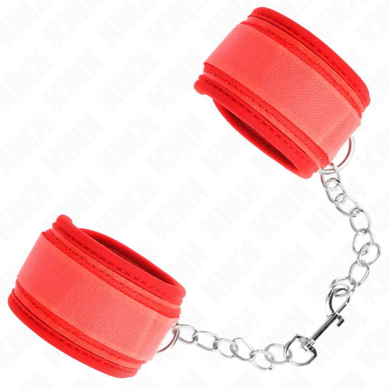 KINK - NEOPREEN POLSMANCHETTEN ROOD 42 X 5 CM