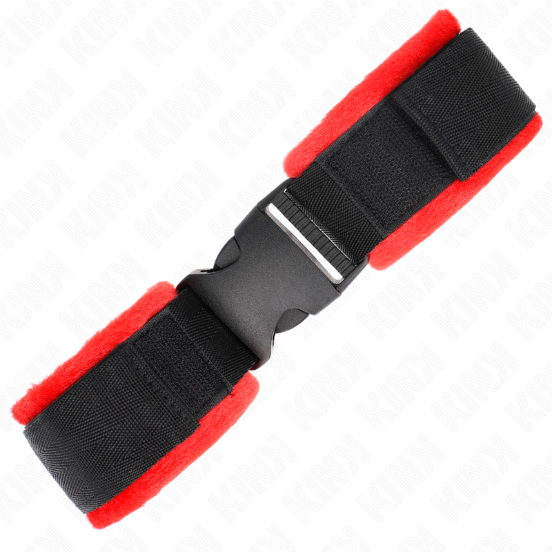 KINK - NYLON BIND VELCRO HANDBOEIEN ZWART MODEL 1 VERSTELBAAR 25-35 CM X 6 CM